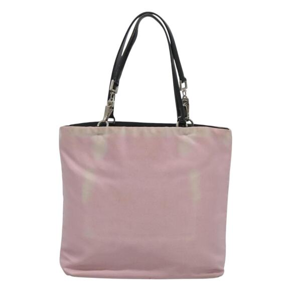 PRADA Hand Bag Nylon Pink Silver - Picture 3 of 12